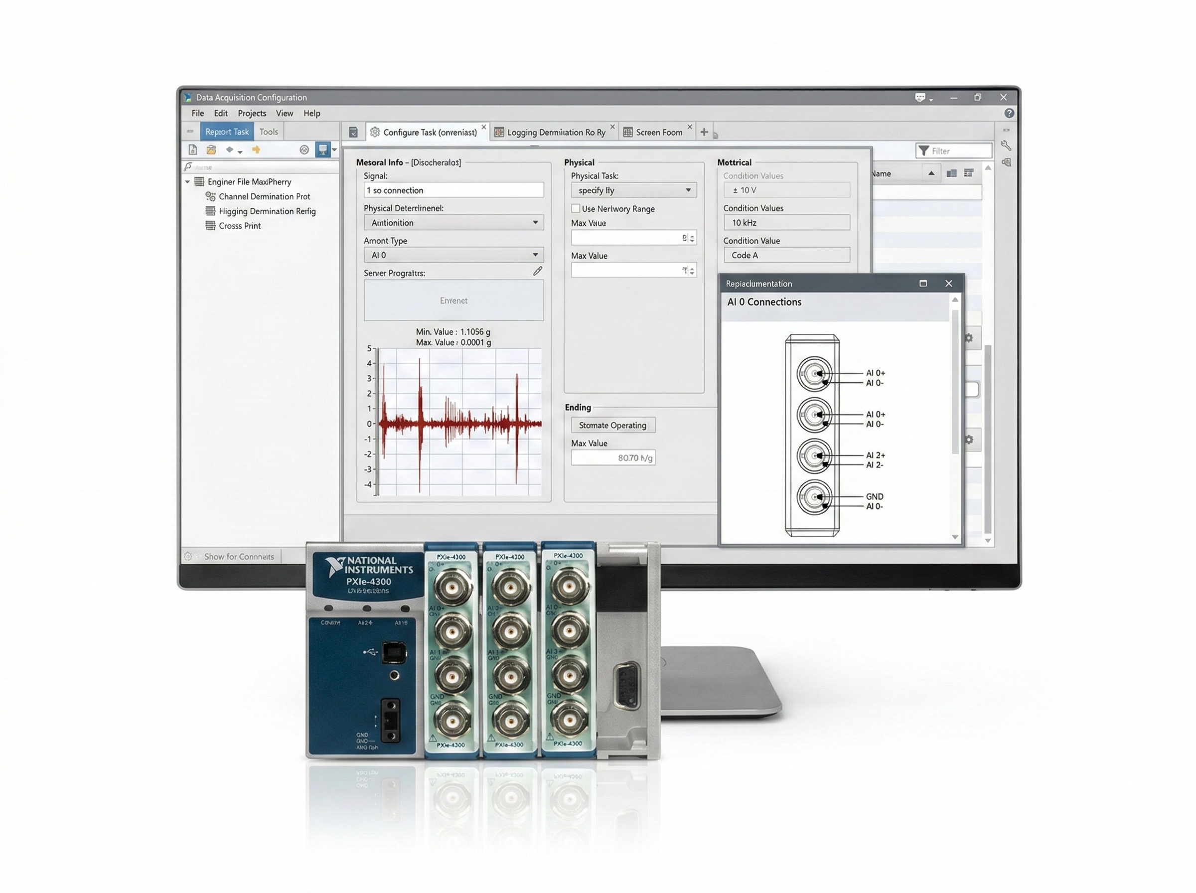 Система регистрации вибрации, 12 каналов
