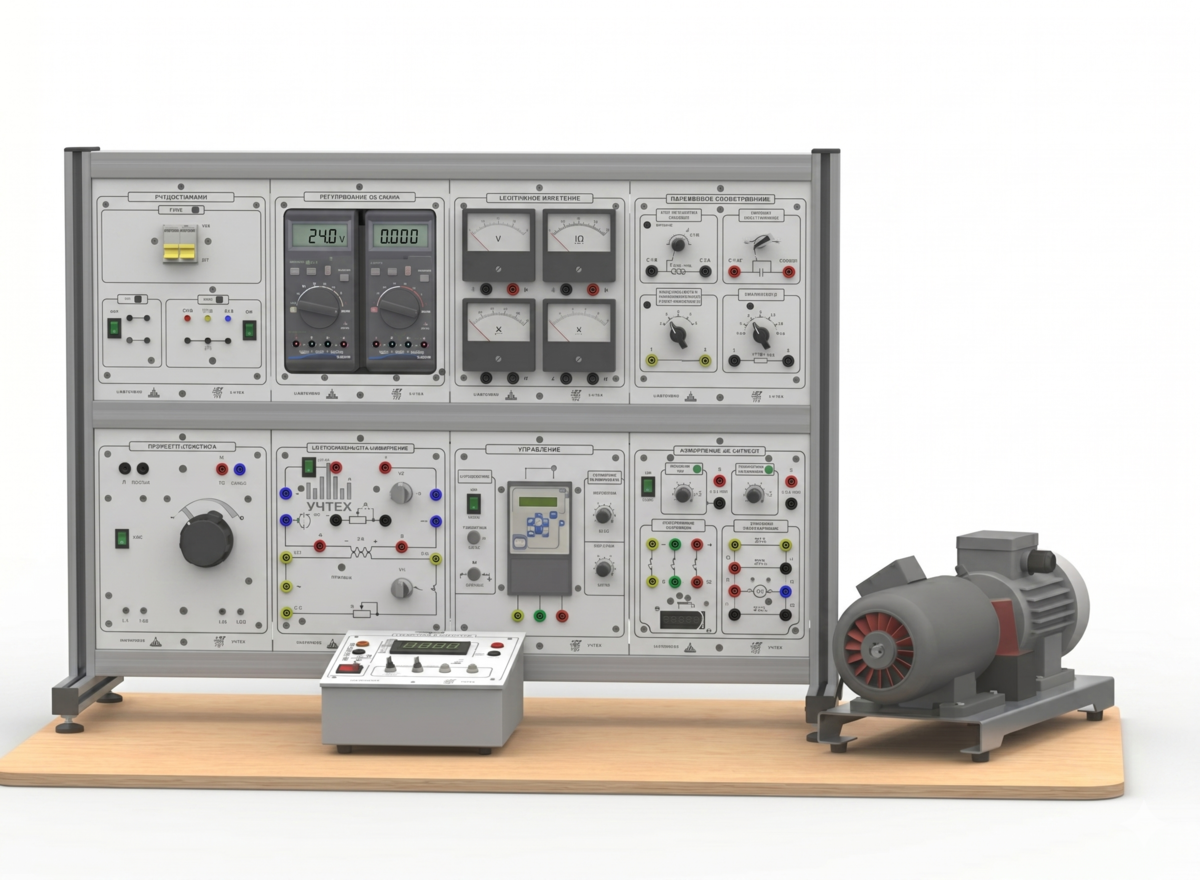 Типовой комплект учебного оборудования «Электромеханика», исполнение настольное ручное, Эмех2-НР